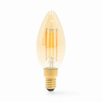 Nedis, Povezovalna žarnica Wi-Fi LED 5W 470lm E14 SmartLife v obliki sveče, Bela