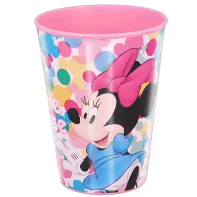 Minnie Mouse, Kozarec 430ml za Večkratno Uporabo iz Plastike brez BPA, Modro / Roza