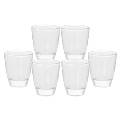 Alpina, Paket 6 kozarcev za šote 45ml, združljivi z alkoholnimi pijačami, odporni, Prozorno