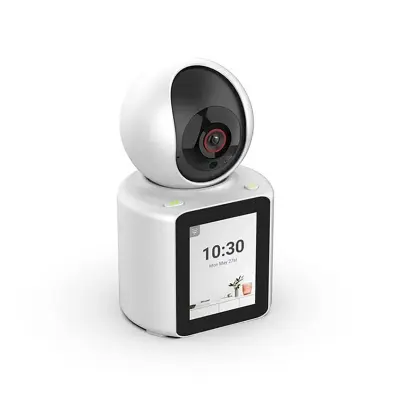 XScreen 360° motorizirana povezana kamera z zaslonom in nočnim vidom, Bela