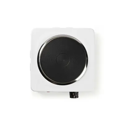 Nedis, 1500W električna kuhalna plošča za 1 kamin proti pregrevanju, Bela