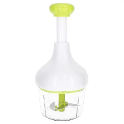 Cheffinger, 900 ml ročni sekljalnik za zelenjavo za domače priprave, Blanc / Vert