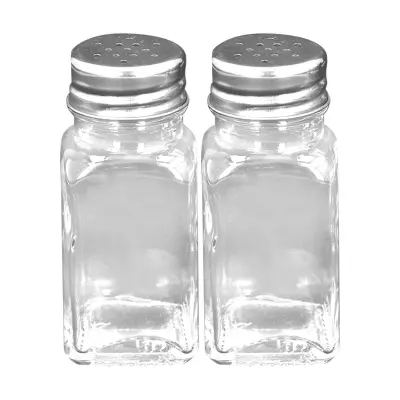 Alpina, Paket dveh steklenih slanic in poprnic z ultra kompaktnim pokrovčkom, Prozorno