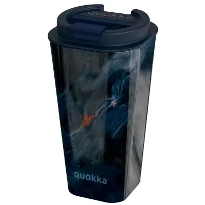 Quokka, Termo skodelica 450ml z dvojno steno, neprepustna, hermetična, brez BPA, Modra noč