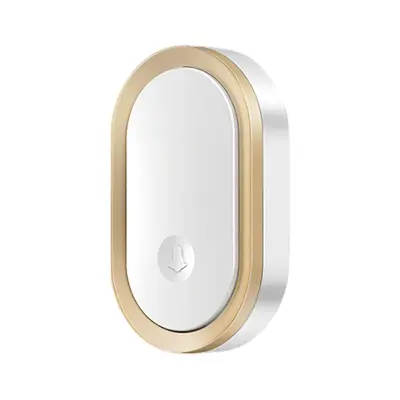 Brezžični zvonec z domofonom in 36 melodijami zvonjenja z dometom 300 m IP44, Bela