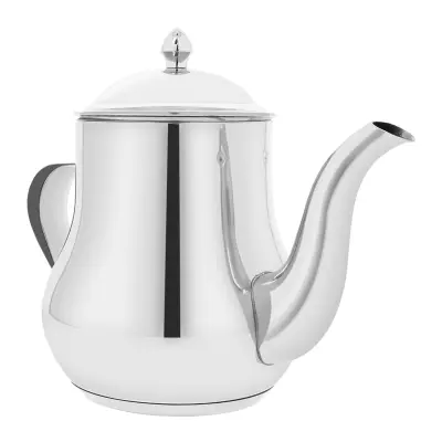 Signature, Čajnik iz nerjavečega jekla, prostornina 1,4 L, z izlivom in pokrovom, Srebrna
