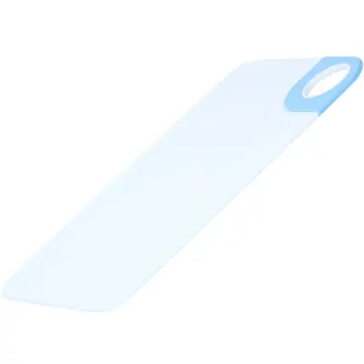 Alpina, Plastična kuhinjska deska za rezanje s praktičnim ročajem, odporna proti praskam, Bela / Modra