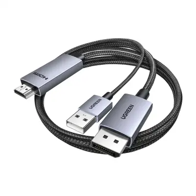 UGREEN HD169 4K 60HZ DISPLAYPORT HDMI KABEL 2M (ČRN)