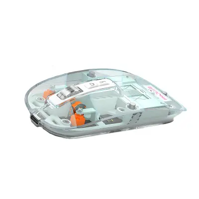 Trimodalna brezžična miška - prozorno modra