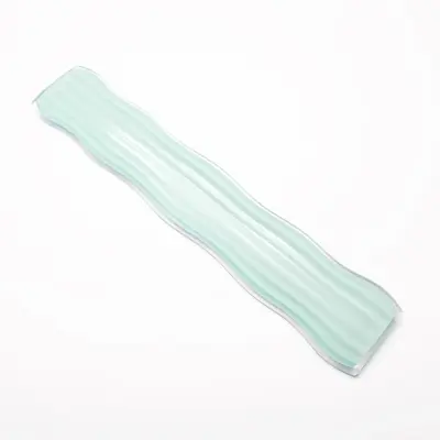 Ergonomski prozoren silikonski podstavek za tipkovnico za udobje in podporo Green