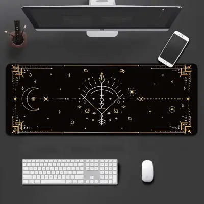 Dvanajst ozvezdij podloga za tipkovnico - Strelec, velika, črna, z obrobo