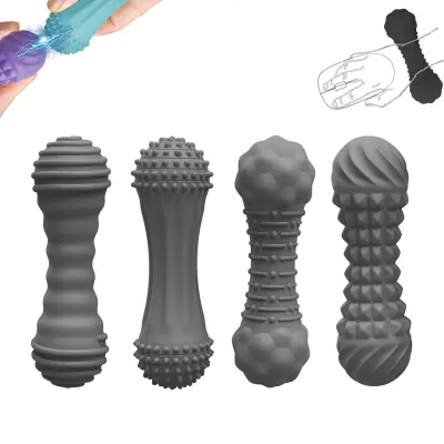 Siv Silikonski Podstavek za Zapestje Miške z Magnetno Masažno Teksturo