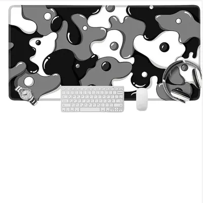 Nedrseča, obrobljena podloga za miško z abstraktnim tekočim vzorcem