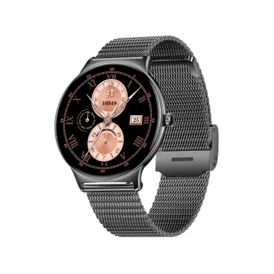 Vsestranska pametna ura z merjenjem zdravja in dolgotrajno baterijo Black