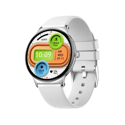 Vsestranska pametna ura z merjenjem zdravja in športnimi funkcijami Silver