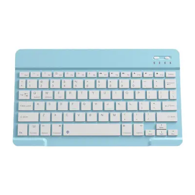 Brezžična Bluetooth tipkovnica - 10-palčna, polnilna Blue