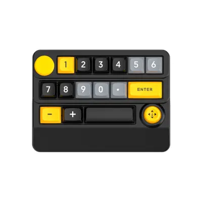 Brezžična RGB mehanska igralna tipkovnica XSX-W909 z makro definicijo Black+Yellow