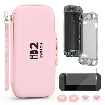 Komplet torbice za prenašanje za konzolo Switch 2 Pink