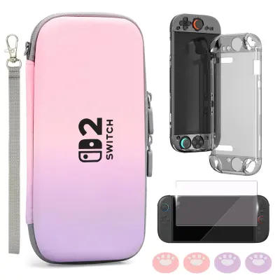 Komplet torbice za Switch 2 Pink+Purple