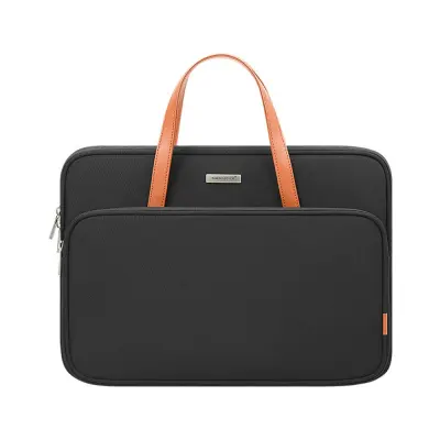 Črna 13.3/13.6-palčna torba za prenosnik - poliester, odporna na praske in vodo