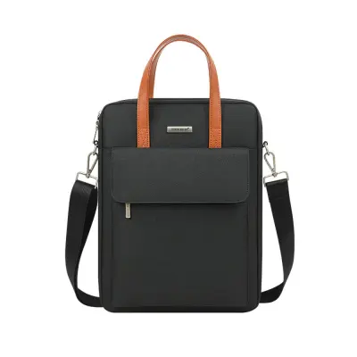 Večplastna poliestrska torba za prenosnik - vodoodporna in odporna na udarce Black 15,6 palca