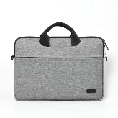Siva poliestrska torba za prenosnik: Vodoodporna, odporna na udarce za 14/15,6-palčne prenosnike  14 palcev