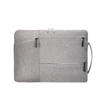 14-palčna torba za prenosnik iz blaga Oxford – odporna na udarce in vodo Grey