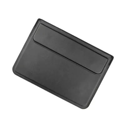 Usnjena torbica za prenosnik 15/16 palcev, združljiva z Macbook, Dell, Lenovo Black