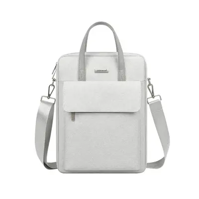 Večplastna poliestrska torba za prenosnik - vodoodporna in odporna na udarce Grey 13 palcev