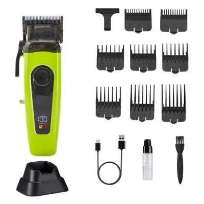 Profesionalni strižnik las z brezkrtačnim motorjem in priročno polnilno postajo Green