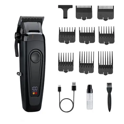 Profesionalni strižnik las z brezkrtačnim motorjem za natančno striženje Black