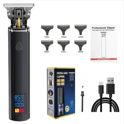 Profesionalni strižnik za lase za moške, idealen za domačo in salonsko uporabo Black