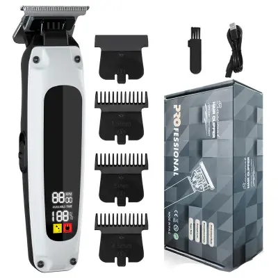 Visoko zmogljiv električni brivnik za moške z močnim motorjem White