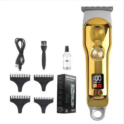 Profesionalni električni strižnik za moške: Natančno striženje in urejanje las Gold