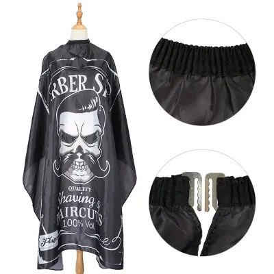 Profesionalna frizerska ogrinjala - Enobarvna črna, tkanina visoke gostote