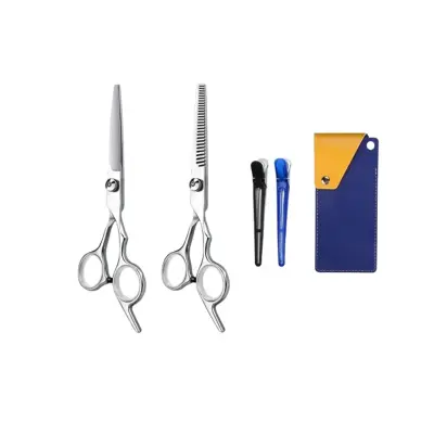 Profesionalni set frizerskih škarij z nastavljivim rezilom in etuijem