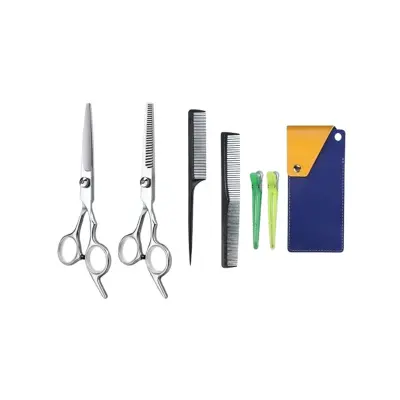 Profesionalni set frizerskih škarij z nastavljivim rezilom in dodatki