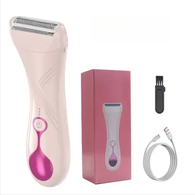 Električni brivnik za ženske in moške - nežno odstranjevanje dlak Pink