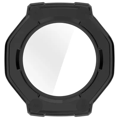 Združljivo z Amazfit T-Rex 3 - Črna PC + Kaljeno Steklo Integrirano Ohišje