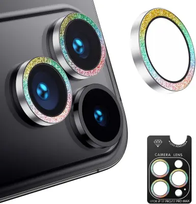 Zaščita objektiva kamere Sparkle Glitter, združljiva z iPhone 17 Pro/17 Pro Max