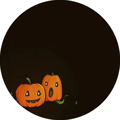 Komplet 2 PVC podstavkov za noč čarovnic z bučami, magnetne dekorativne podloge