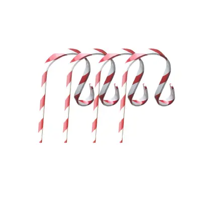 4-Delni Komplet Kljuk za Nogavice iz Nerjavečega Jekla - Dekoracija za Kamin White+Red