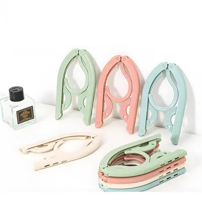 10-Delni Komplet Večnamenskih Zložljivih Obešalnikov - Prenosno Stojalo