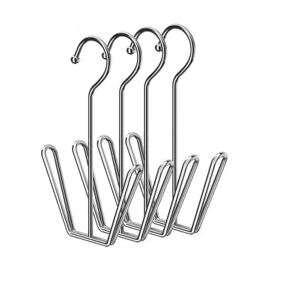 Komplet 4 nerjavečih jeklenih U-obešalnikov za sušenje čevljev