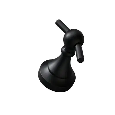 Trpežne kljuke za kopalnico iz nerjavečega jekla (2 kosa) Black