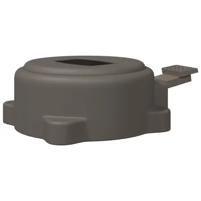 vidaXL Vrtljivi pedal srebrna 22 x 14 x 6 cm Jeklo