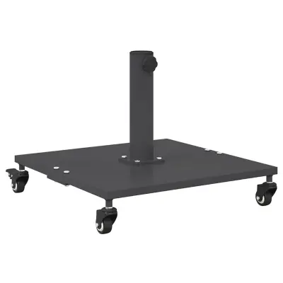 vidaXL Zunanja podlaga za senčnik Temno siva 45 x 45 x 31 cm Jeklo