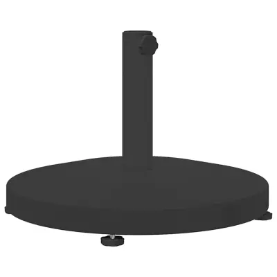 vidaXL Zunanja podlaga za senčnik Črna 48 x 48 x 32 cm Jeklo, beton