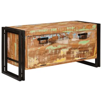 vidaXL Omara za čevlje Rjava 90 x 38 x 45 cm trden predelan les