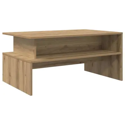 vidaXL Klubska miza artisan hrast 90 x 55 x 42.5 cm Konstruiran les